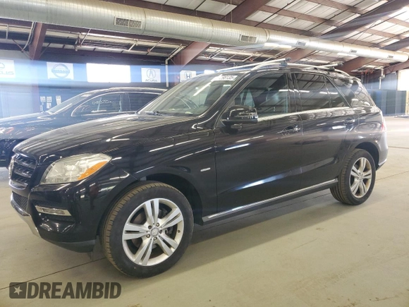 2012 Mercedes-Benz M ML 350 with VIN 4JGDA5HB5CA024077, listed as a Copart auction lot 55298135 with 188,957 mi miles and Clean Title. Bid and sale history available at carsss.com. Image 1.
