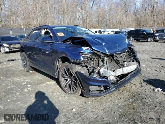 2019 Audi Q8 Premium Plus with VIN WA1EVAF10KD014743, listed as a Copart auction lot 45272965 with Not provided miles and Salvage title. Bid and sale history available at DreamBid. Image 4.