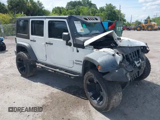 2016 Jeep Wrangler Unlimited Sport with VIN 1C4BJWDGXGL335825, listed as a IAAI auction lot 28960589 with 28,515 mi miles and . Bid and sale history available at DreamBid. Image 1.