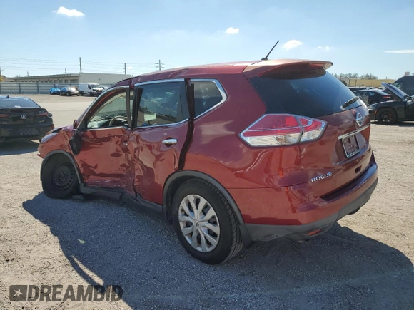 2015 Nissan Rogue S with VIN KNMAT2MT1FP504732, listed as a Copart auction lot 49896385 with 97,213 mi miles and Non Repairable. Bid and sale history available at carsss.com. Image 2.