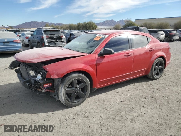 2012 Dodge Avenger SE with VIN 1C3CDZAG0CN327964, listed as a Copart auction lot 45329145 with 97,401 mi miles and Salvage Title. Bid and sale history available at DreamBid. Image 1.