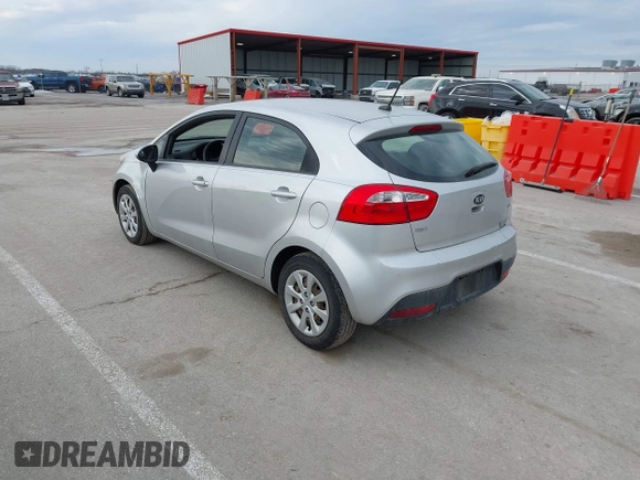 2013 Kia Rio LX with VIN KNADM5A30D6226681, listed as a IAAI auction lot 41657362 with 127,569 mi miles. Bid and sale history available at carsss.com. Image 3.