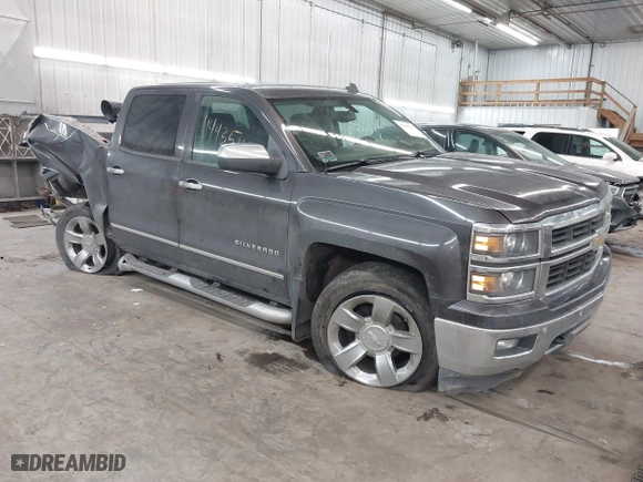 2014 Chevrolet Silverado 1500 LTZ with VIN 3GCUKSEC3EG241015, listed as a IAAI auction lot 41443514 with 193,329 mi miles. Bid and sale history available at carsss.com. Image 1.