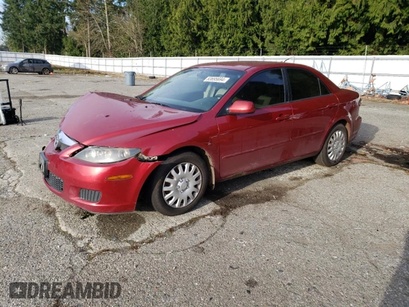 2006 Mazda 6 i with VIN 1YVFP80C065M60280, listed as a Copart auction lot 83695694 with 177,580 mi miles and Salvage Title. Bid and sale history available at carsss.com. Image 1.