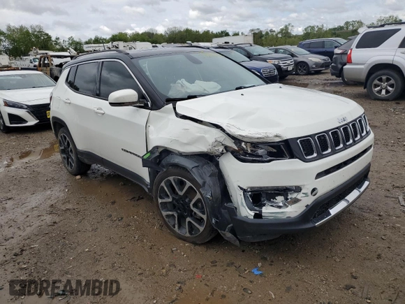 2018 Jeep Compass Limited with VIN 3C4NJCCB3JT486759, listed as a Copart auction lot 57642925 with 59,954 mi miles and Clean title. Bid and sale history available at DreamBid. Image 4.