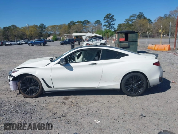 2018 Infiniti Q60 Luxe with VIN JN1EV7EK5JM340350, listed as a IAAI auction lot 41874749 with 71,946 mi miles and . Bid and sale history available at carsss.com. Image 14.