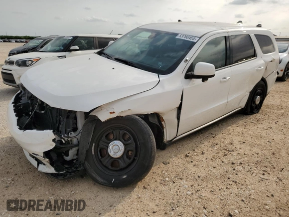 2022 Dodge Durango Special Service with VIN 1C4RDJFG8NC132600, listed as a Copart auction lot 53760455 with 16,186 mi miles and Salvage Title. Bid and sale history available at carsss.com. Image 1.