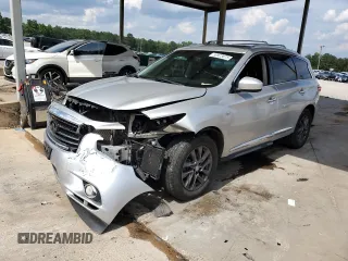 2014 Infiniti QX60 with VIN 5N1AL0MM3EC536242, listed as a Copart auction lot 59973075 with 146,683 mi miles and Salvage title. Bid and sale history available at DreamBid. Image 1.