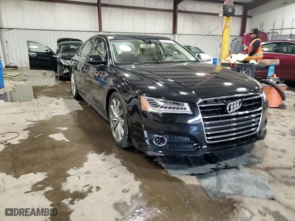 2017 Audi A8 L with VIN WAU44AFD1HN020761, listed as a Copart auction lot 88736675 with 95,945 mi miles and Salvage Title. Bid and sale history available at carsss.com. Image 13.