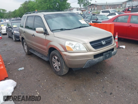 2005 Honda Pilot EX-L with VIN 5FNYF18515B019382, listed as a IAAI auction lot 42072611 with 110,009 mi miles. Bid and sale history available at carsss.com. Image 1.