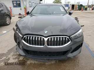 2021 BMW 8 Series M850i with VIN WBAGV8C04MCE93308, listed as a Copart auction lot 55030895 with 37,762 mi miles and Salvage title. Bid and sale history available at DreamBid. Image 5.