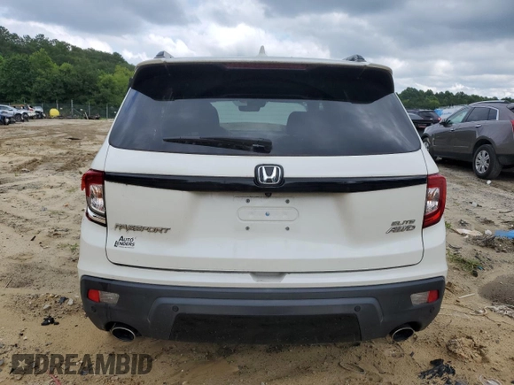 2019 Honda Passport Elite with VIN 5FNYF8H00KB005305, listed as a Copart auction lot 63369345 with 49,267 mi miles and Salvage title. Bid and sale history available at DreamBid. Image 6.