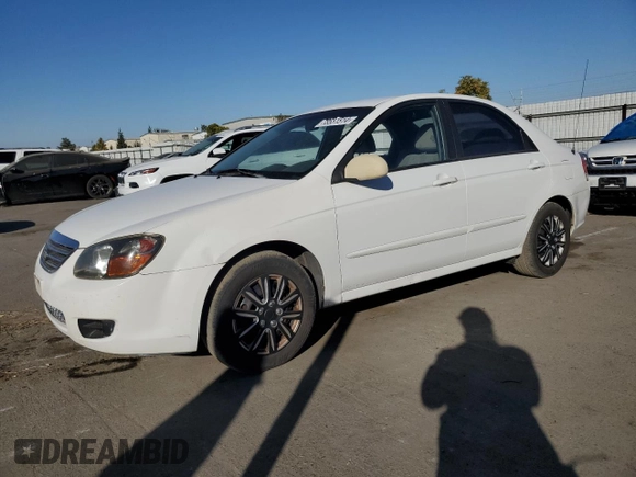 2009 Kia Spectra SX with VIN KNAFE222095644617, listed as a Copart auction lot 78531514 with 240,465 mi miles and Salvage Title. Bid and sale history available at carsss.com. Image 1.