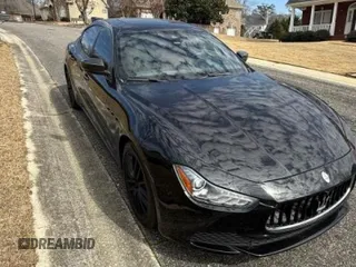 2017 Maserati Ghibli S Q4 with VIN ZAM57RTA4H1231852, listed as a Copart auction lot 45778055 with 97,467 mi miles and Salvage Title. Bid and sale history available at carsss.com. Image 1.