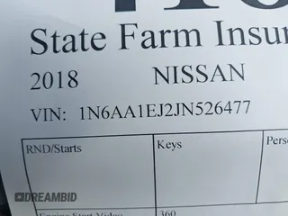 2018 Nissan Titan SV z VIN 1N6AA1EJ2JN526477, wystawiony jako IAAI lot #41872455 z przebiegiem Nie podano mil oraz . Historia ofert i sprzedaży dostępna na DreamBid. Obrazek 9.