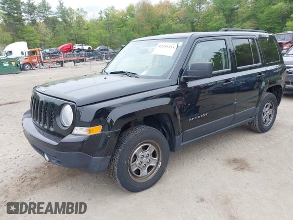 2014 Jeep Patriot Sport with VIN 1C4NJRBB3ED879757, listed as a IAAI auction lot 42241511 with 126,135 mi miles and . Bid and sale history available at carsss.com. Image 2.