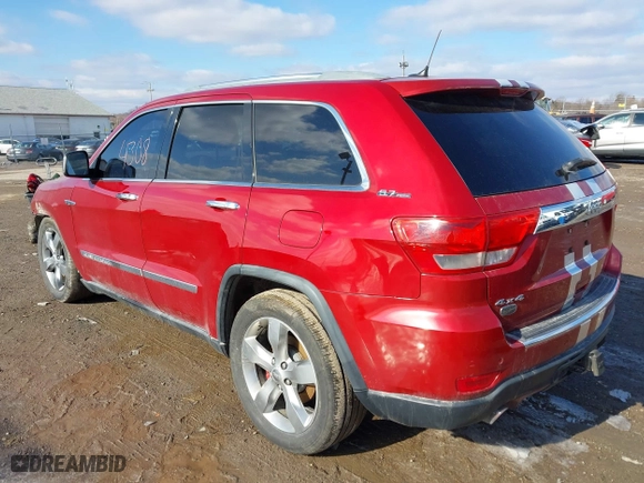 2011 Jeep Grand Cherokee Overland with VIN 1J4RR6GT9BC560482, listed as a IAAI auction lot 41544308 with 111,029 mi miles. Bid and sale history available at carsss.com. Image 3.