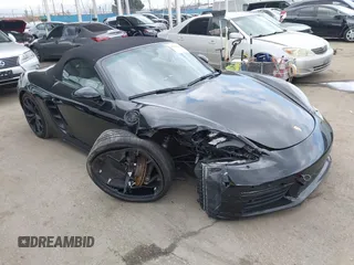 2018 Porsche 718 Boxster with VIN WP0CA2A84JS210262, listed as a IAAI auction lot 41799244 with 62,492 mi miles and . Bid and sale history available at DreamBid. Image 1.