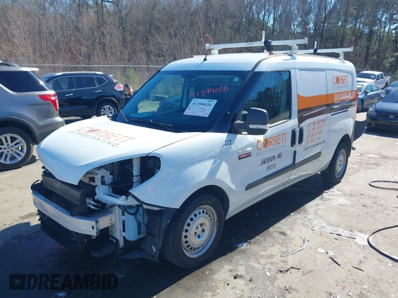 2020 Ram ProMaster City Cargo Van Tradesman with VIN ZFBHRFABXL6P57424, listed as a IAAI auction lot 41394026 with 121,503 mi miles. Bid and sale history available at carsss.com. Image 18.
