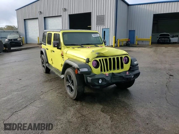 2023 Jeep Wrangler Willys with VIN 1C4HJXDN9PW640617, listed as a Copart auction lot 84894564 with 2,136 mi miles and Salvage Title. Bid and sale history available at DreamBid. Image 12.