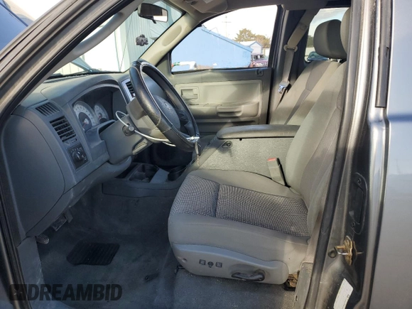 2005 Dodge Dakota SLT with VIN 1D7HE42KX5S314234, listed as a Copart auction lot 46480855 with 135,341 mi miles and Salvage Title. Bid and sale history available at carsss.com. Image 7.