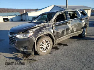 2019 Chevrolet Traverse LT Cloth z VIN 1GNEVGKW7KJ180857, wystawiony jako Copart lot #87726655 z przebiegiem Nie podano mil oraz Szkoda całkowita • Salvage title. Historia ofert i sprzedaży dostępna na DreamBid. Obrazek 1.