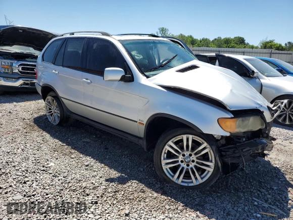 2002 BMW X5 3.0i with VIN 5UXFA53582LP46224, listed as a Copart auction lot 58294594 with 0 mi miles and Salvage Title. Bid and sale history available at carsss.com. Image 4.