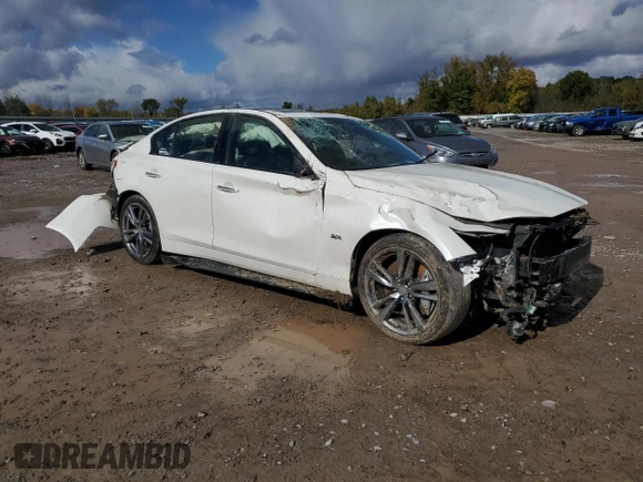 2017 Infiniti Q50 3.0t Sport with VIN JN1EV7ARXHM833082, listed as a Copart auction lot 75851794 with 63,349 mi miles and Salvage Title. Bid and sale history available at carsss.com. Image 4.