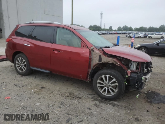 2015 Nissan Pathfinder Platinum with VIN 5N1AR2MN2FC621111, listed as a Copart auction lot 61082795 with 133,467 mi miles and Salvage title. Bid and sale history available at DreamBid. Image 4.