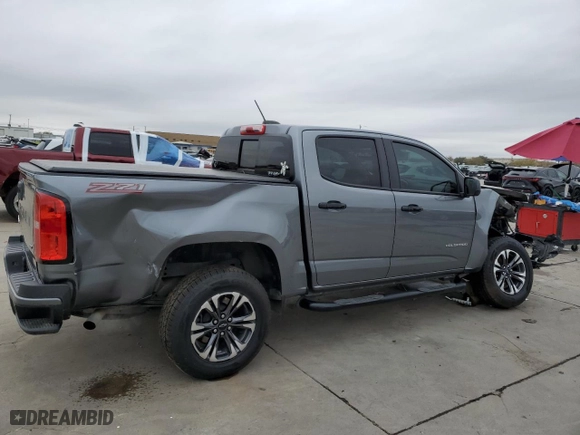 2021 Chevrolet Colorado 2WD Z71 with VIN 1GCGSDEN1M1109345, listed as a Copart auction lot 84763064 with 97,281 mi miles and Salvage Title. Bid and sale history available at carsss.com. Image 3.