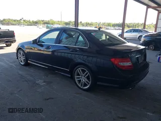 2013 Mercedes-Benz C-Class C 250 Sport with VIN WDDGF4HB8DR300192, listed as a IAAI auction lot 41982295 with 94,414 mi miles. Bid and sale history available at carsss.com. Image 3.