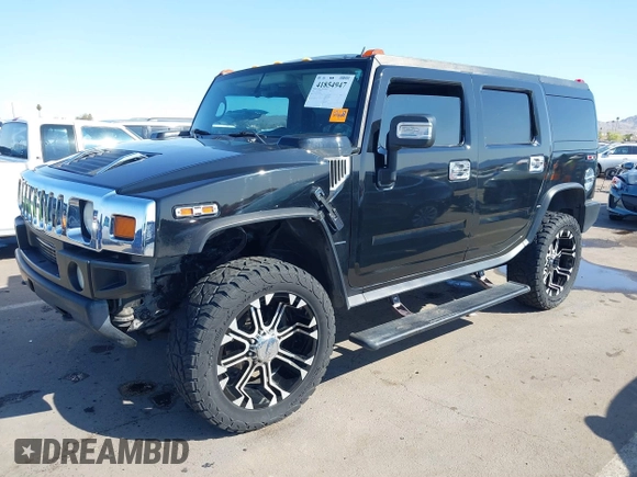 2006 Hummer H2 with VIN 5GRGN23U56H108049, listed as a IAAI auction lot 41854947 with 1 mi miles. Bid and sale history available at carsss.com. Image 2.