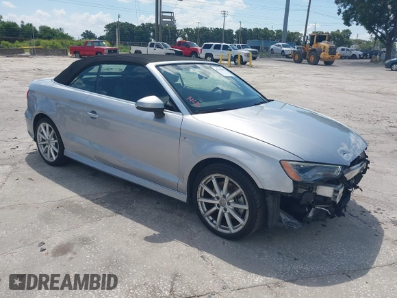 2015 Audi A3 with VIN WAUWFLFF8F1073168, listed as a IAAI auction lot 42523908 with 93,421 mi miles and . Bid and sale history available at DreamBid. Image 1.
