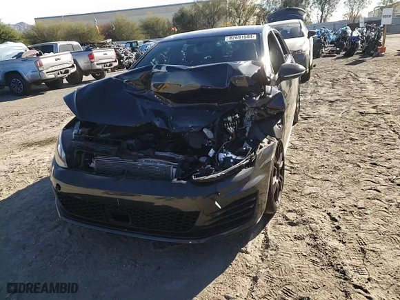 2017 Volkswagen Golf GTI S with VIN 3VW447AU8HM059755, listed as a Copart auction lot 82691584 with 45,530 mi miles and Salvage Title. Bid and sale history available at carsss.com. Image 10.