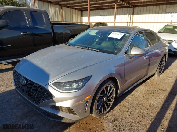 2023 Hyundai Sonata Limited with VIN KMHL34J22PA337684, listed as a IAAI auction lot 41799377 with 13,574 mi miles. Bid and sale history available at carsss.com. Image 14.