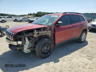 2017 Jeep Cherokee Sport with VIN 1C4PJMAB3HW601351, listed as a Copart auction lot 60894095 with 125,458 mi miles and Salvage title. Bid and sale history available at DreamBid. Image 1.