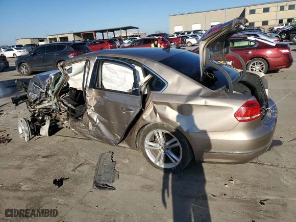 2015 Volkswagen Passat 2.0L TDI SEL Premium with VIN 1VWCV7A31FC054623, listed as a Copart auction lot 85647484 with 0 mi miles and Non Repairable. Bid and sale history available at carsss.com. Image 2.