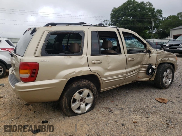 2001 Jeep Grand Cherokee Limited with VIN 1J4GW58S11C649736, listed as a Copart auction lot 66080214 with 199,584 mi miles and Salvage Title. Bid and sale history available at carsss.com. Image 3.