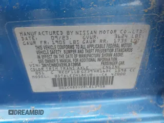 2024 Nissan Versa S z VIN 3N1CN8DV2RL813958, wystawiony jako IAAI lot #41967361 z przebiegiem 37 525 mil mil oraz . Historia ofert i sprzedaży dostępna na DreamBid. Obrazek 9.