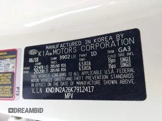 2019 Kia Soul z VIN KNDJN2A26K7912417, wystawiony jako IAAI lot #41927634 z przebiegiem 73 230 mil mil oraz . Historia ofert i sprzedaży dostępna na DreamBid. Obrazek 9.