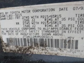 1991 Toyota Previa LE z VIN JT3AC12RXM1003215, wystawiony jako IAAI lot #42068000 z przebiegiem 127 150 mil mil oraz . Historia ofert i sprzedaży dostępna na DreamBid. Obrazek 9.