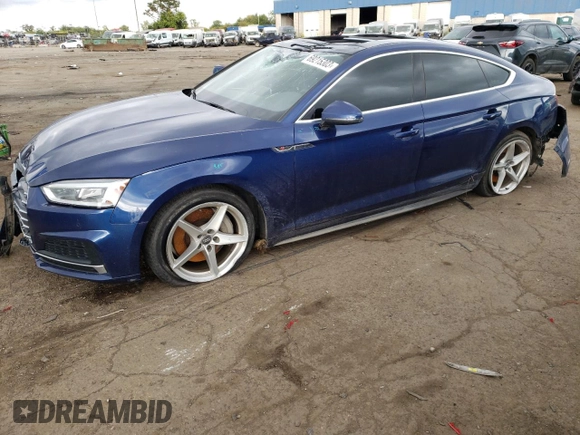 2018 Audi A5 Sportback Premium Plus with VIN WAUENCF52JA087355, listed as a Copart auction lot 69215303 with 51,751 mi miles. Bid and sale history available at carsss.com. Image 1.