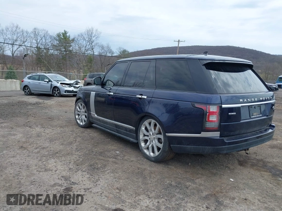 2016 Land Rover Range Rover HSE with VIN SALGS2KF7GA289736, listed as a IAAI auction lot 42016646 with 146,366 mi miles and . Bid and sale history available at DreamBid. Image 3.