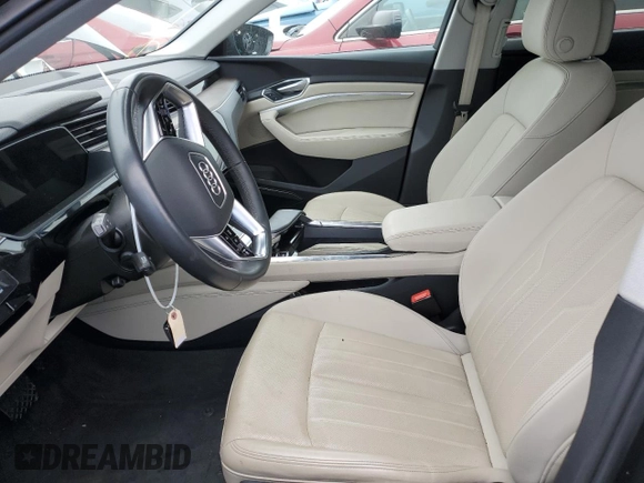 2022 Audi e-tron Premium Plus with VIN WA1LABGEXNB032371, listed as a Copart auction lot 81753974 with Not provided miles and Salvage title. Bid and sale history available at DreamBid. Image 7.