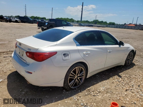 2014 Infiniti Q50 Sport with VIN JN1BV7AR6EM695314, listed as a Copart auction lot 59953085 with 161,085 mi miles and Clean title. Bid and sale history available at DreamBid. Image 3.
