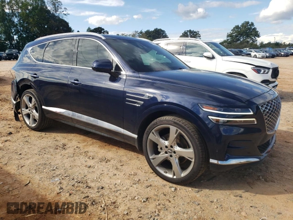 2021 Genesis GV80 with VIN KMUHBDSB9MU048157, listed as a Copart auction lot 73017554 with 68,807 mi miles and Salvage title. Bid and sale history available at DreamBid. Image 4.