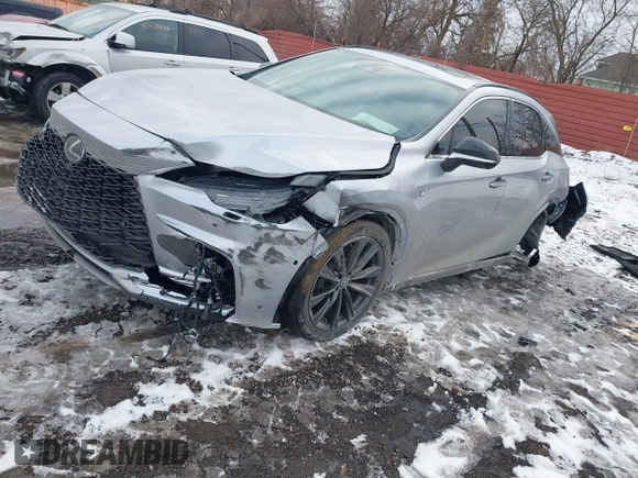 2024 Lexus RX 350 with VIN 2T2BAMCA1RC057999, listed as a IAAI auction lot 41447045 with 8,599 mi miles and . Bid and sale history available at DreamBid. Image 17.