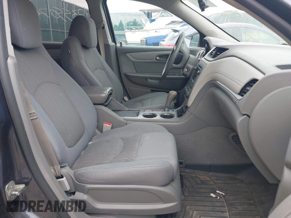 2014 Chevrolet Traverse LS z VIN 1GNKRFKD0EJ158364, wystawiony jako IAAI lot #42355074 z przebiegiem 124 449 mil mil oraz . Historia ofert i sprzedaży dostępna na DreamBid. Obrazek 5.