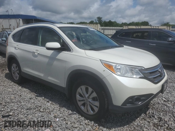 2012 Honda CR-V EX-L with VIN 5J6RM4H74CL050059, listed as a Copart auction lot 58602565 with 252,063 mi miles and Salvage title. Bid and sale history available at DreamBid. Image 4.