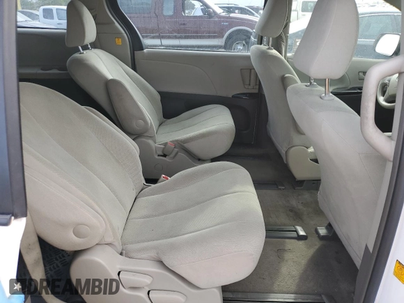 2012 Toyota Sienna with VIN 5TDZK3DC8CS186489, listed as a Copart auction lot 50469485 with Not provided miles and Salvage title. Bid and sale history available at DreamBid. Image 11.